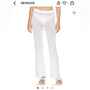 LSpaxe Marbella white swim cover up pants